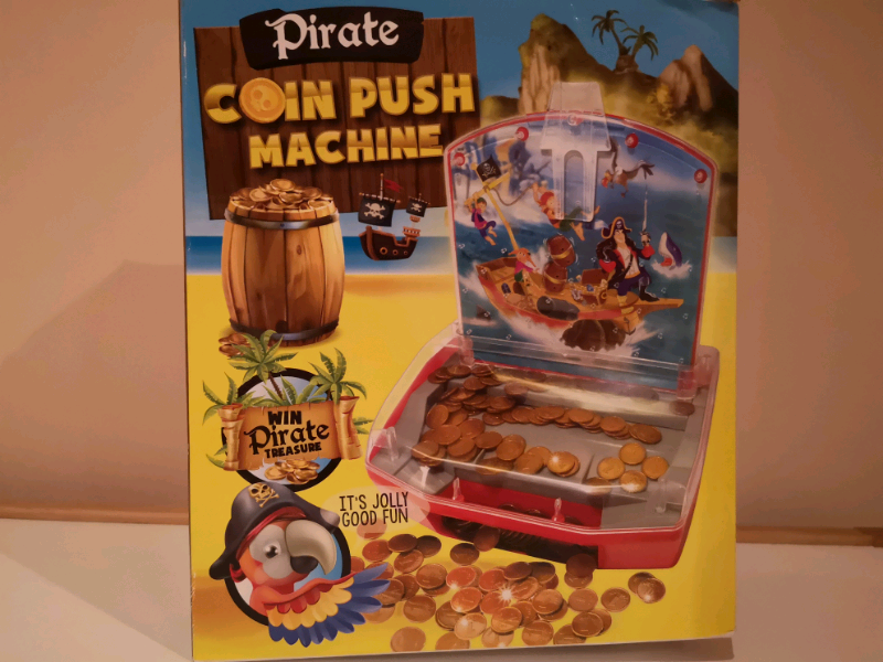 pirate coin push machine toy
